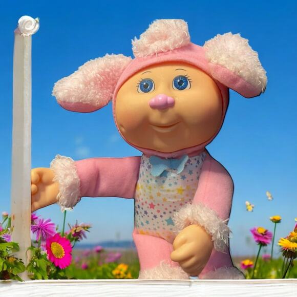 Cabbage Patch Kids Doll CPK Penelope Collect Cutie Rainbow Garden Poodle Pink 9" - Picture 1 of 12